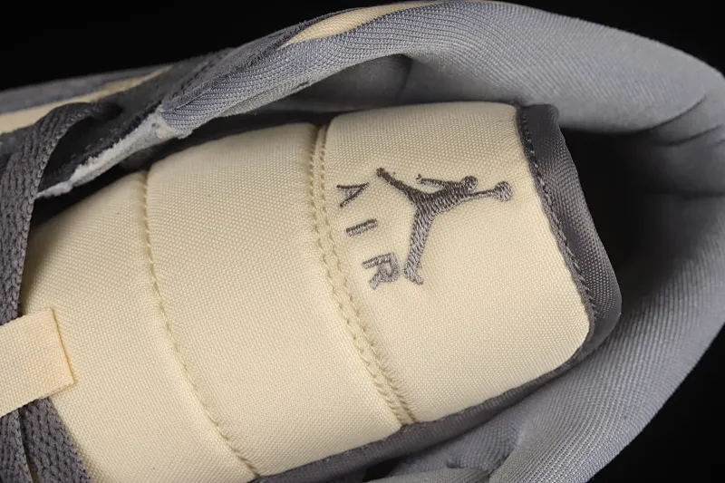 All categories Air Jordan Jordan series basketball shoes Air Jordan 1 Mid Air Jordan 1 Mid AJ1 Joe 1 rice gray coconut milk mid-top basketball shoes DN4281-100